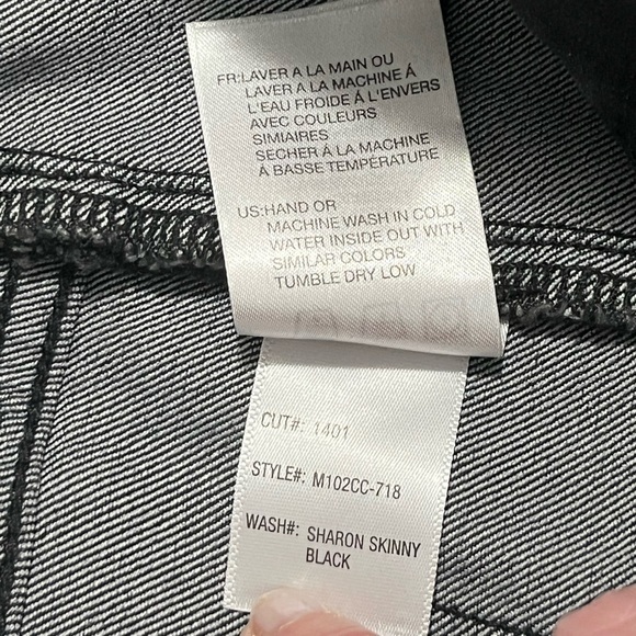 Aos LOS ANGELES, SHARON, STRAIGHT, SKINNY, SHINY, BLACK, SZ 10, JEANS - Picture 6 of 11